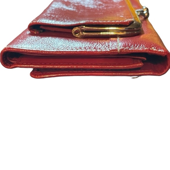 Dopp Red Leather Women's Wallet - Picture 6 of 11